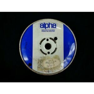 Vtg Alpha Wire Corp NJ 7056 #20-7/28TC IRDT PVC MIL-W-16878D/B  1000ft Copper